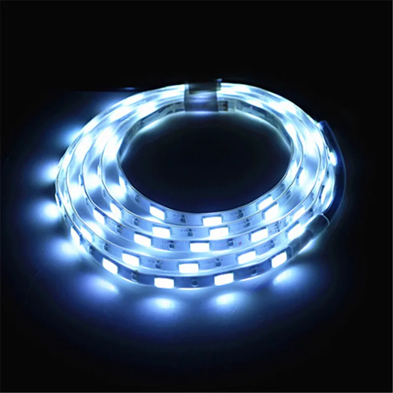 Супер яркий DC 5 в 1 м 5630 SMD светодиодный гибкий полоса 5 мм ширина 60 Светодиодный/м IP67 водонепроницаемая лента светильник с usb-кабелем