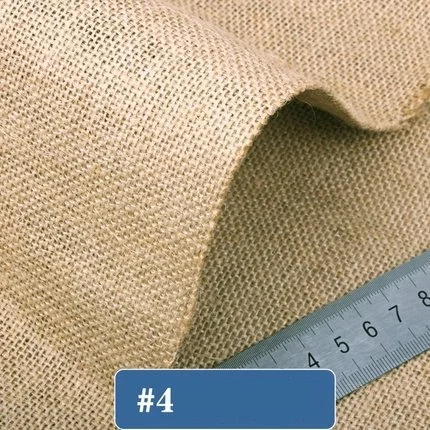 4 Мешковина Джутовая Ткань DIY ремесло скатерти утолщение льняной мешок Ткань Материал метр шириной 1,5 метра - Цвет: 4