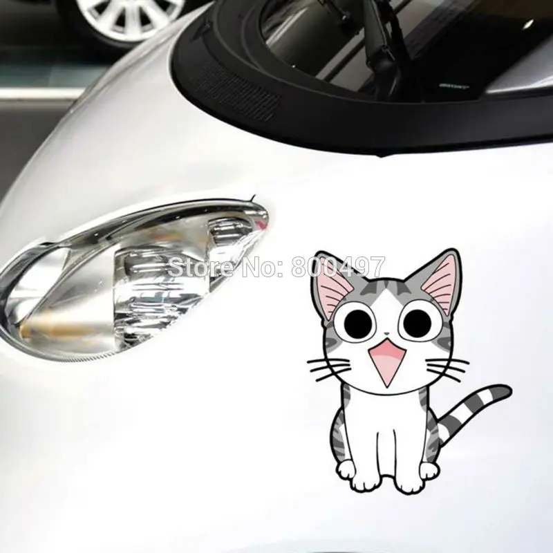 Милая кошка Чи дом с улыбкой мяу автомобильные наклейки чехлы для Toyota Chevrolet Volkswagen