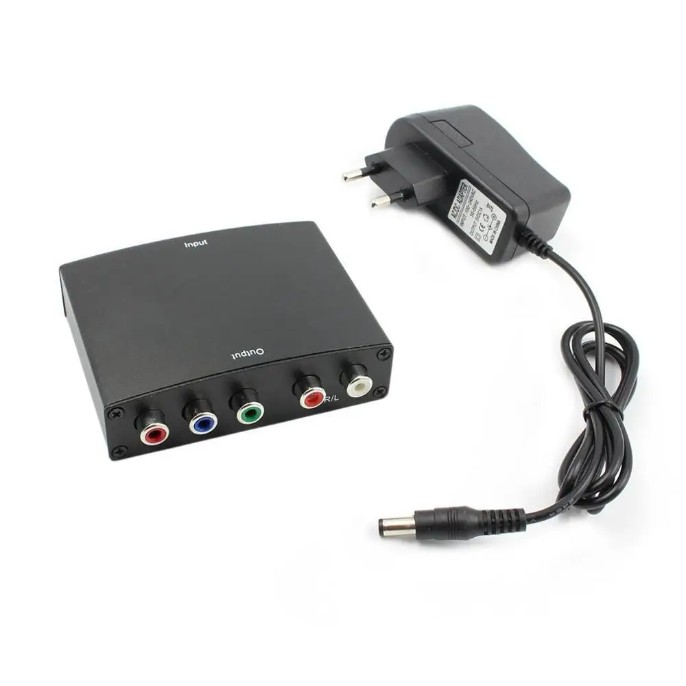 Onleny компонент HDMI в YPbPr преобразователь RGB видео аудио адаптер YPbPr/RGB+ R/L аудио в HDMI AV 1080P США ЕС Великобритания разъем AU - Цвет: EU Plug