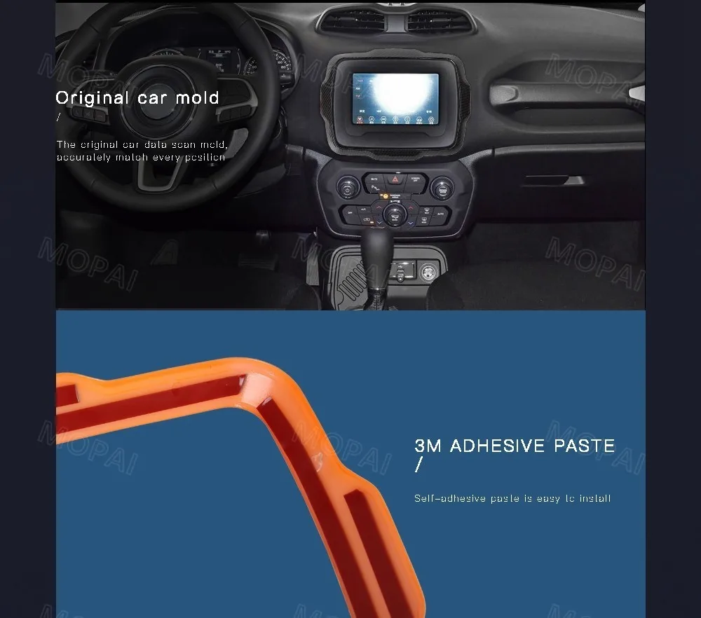 MOPAI автомобильные наклейки для Jeep Renegade+ Автомобильный gps навигационный декоративный чехол для Jeep Renegade автомобильные аксессуары Стайлинг
