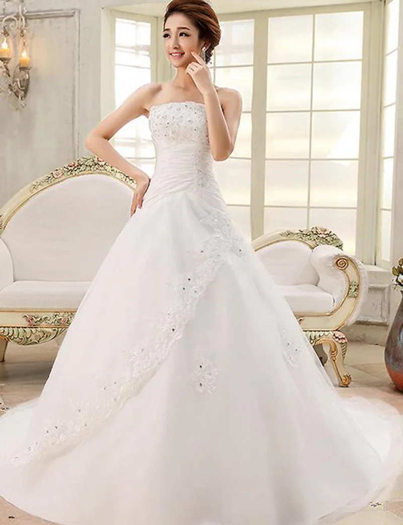 Wedding Dress 2017 A Line Floor-length Sleeveless Sexy Bride Gown Vestido De Noiva | Свадьбы и торжества
