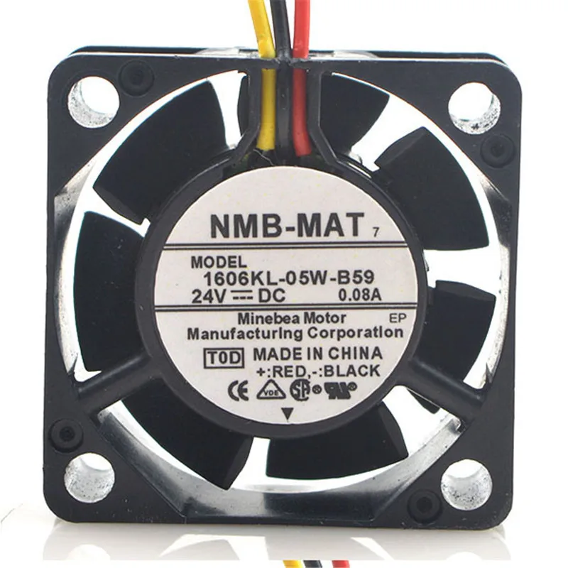 NMB оригинальный вентилятор 1606KL 05W B59 T05 40 мм 40X40X15 сервер квадратный DC 24V 0.08A 3 провода