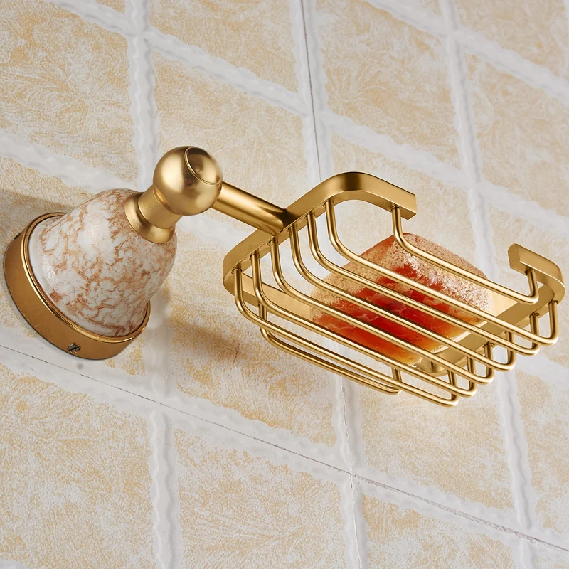 Бесплатная доставка роскошный золотистый полированный держатель для мыла в