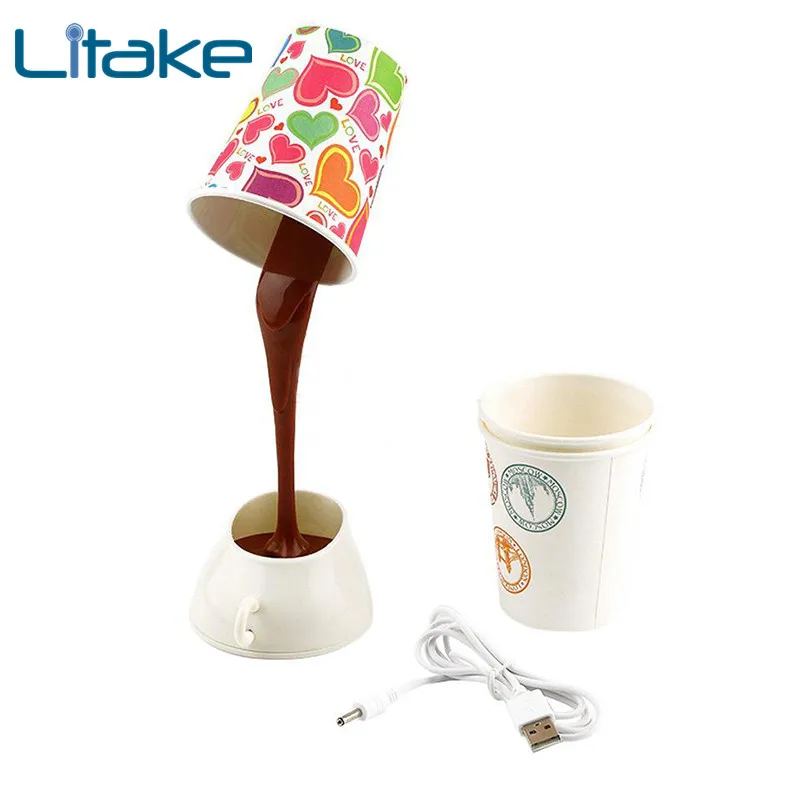Litake Главная Творческий сделай сам Кофе чашки светодиодный Вниз ночника