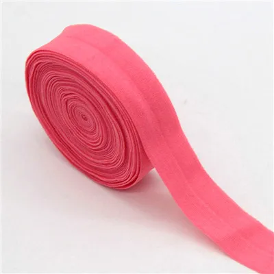 watermelon red Складывающаяся эластичная лента 2 см, мягкая резинка 20 мм, Многослойная лента из спандекса для шитья, кружевная отделка, пояс, аксессуары для одежды, 5 ярдов - Цвет: watermelon red
