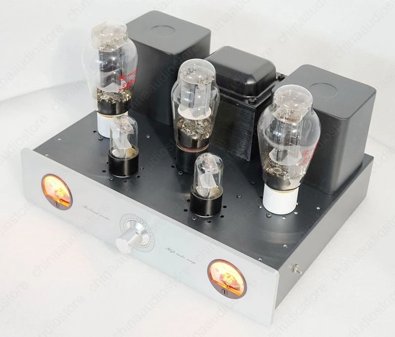 HiFi 2A3 VT95 ламповый усилитель 4 Вт стерео однофазный класса А 6SL7/2A3/5U4G два VU метра 2