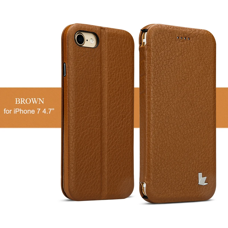 Jisoncase откидная крышка из натуральной кожи чехол для телефона для iPhone 7 7 plus Магнитная подставка противоударный чехол для iPhone 8 8 plus Винтаж