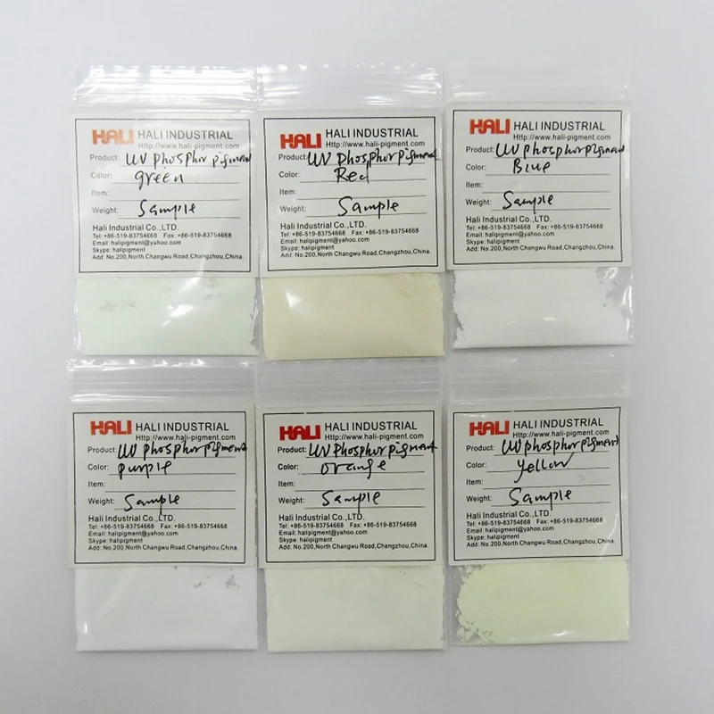 Фосфорный пигмент УФ флуоресцентный антифальшивый цвет под светом: синий 1