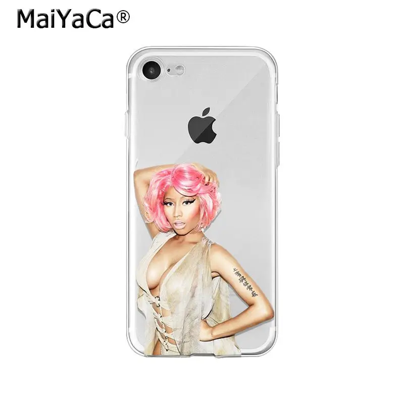 MaiYaCa Рэппер Nicki Minaj мягкий чехол для телефона из ТПУ для iPhone X XS MAX 6 6S 7 7plus 8 8Plus 5 5S XR