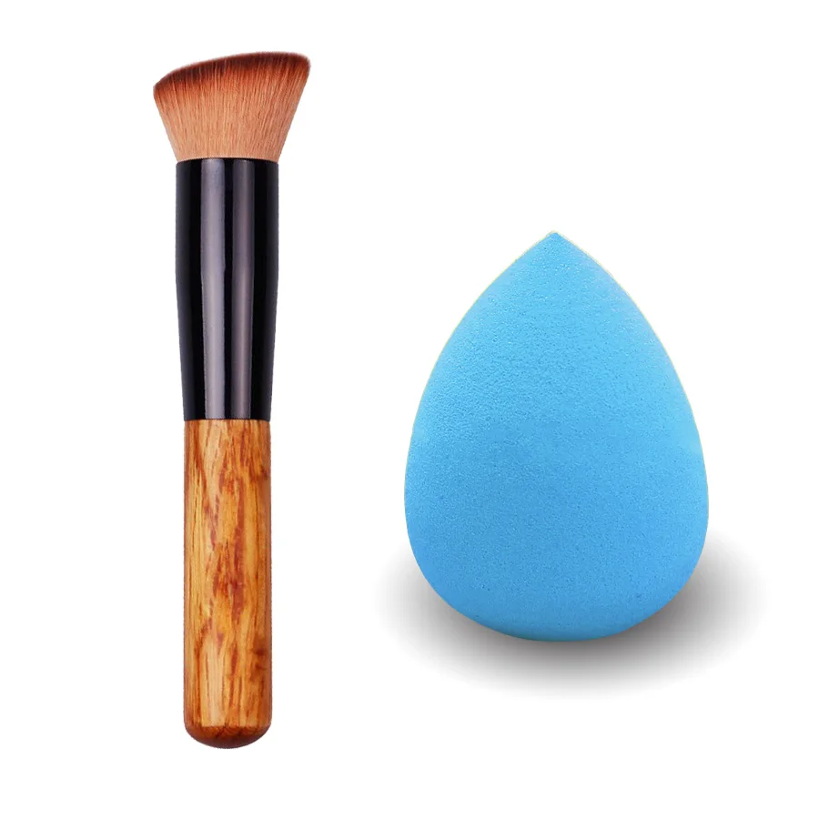 Makeup Set Bittb набор косметики Тональная основа для лица мягкая губка слоеная деревянная Кисть для макияжа пудра Craeam Кисти Набор инструментов для красоты - Цвет: Makeup Set