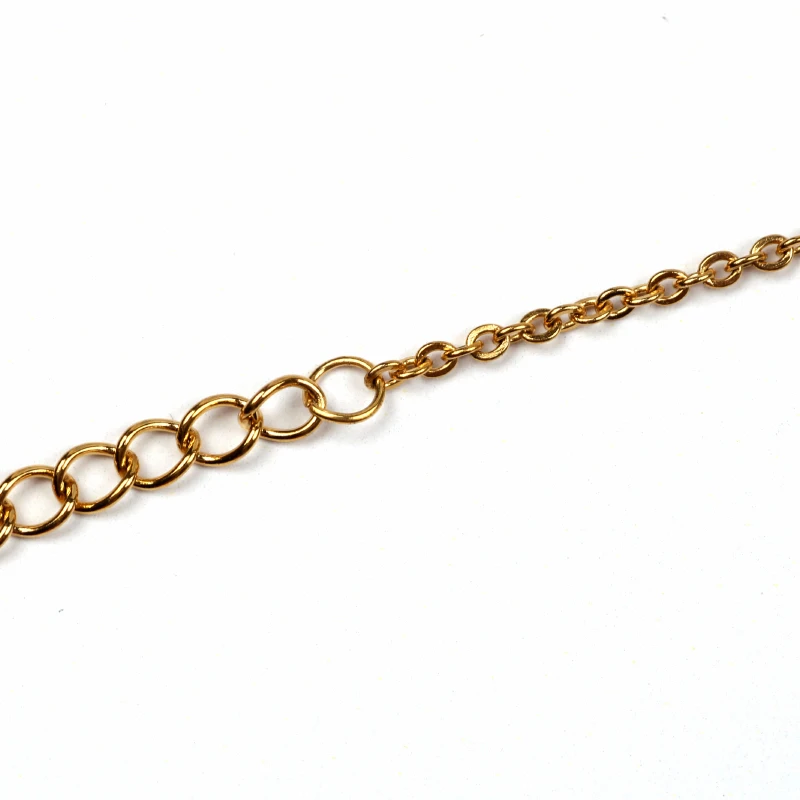 

FAIRYWOO Gold Jewelry Geometric Pendant Bracelet Stainless Steel Chain Woman Fashion Trendy Miyuki Beaded Handmade Friendship
