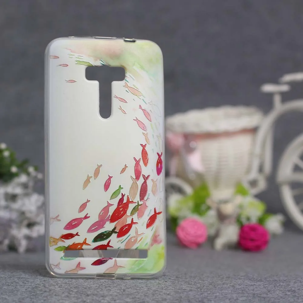 Чехол с рисунком для Asus Zenfone Selfie ZD551KL чехлы телефонов Мягкая силиконовая задняя