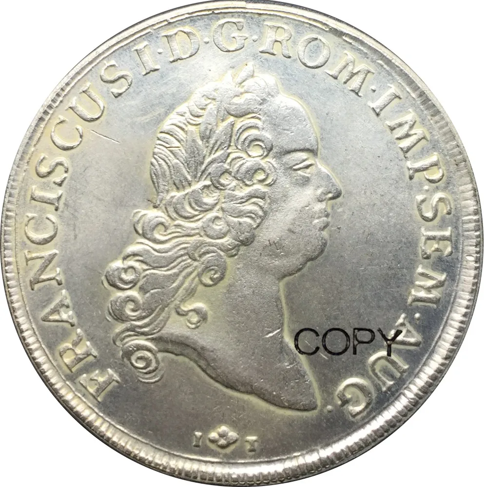 Германия States 1765 1 тлер Франц I купроникель посеребренные копии монет|coin coins|coin copycoin