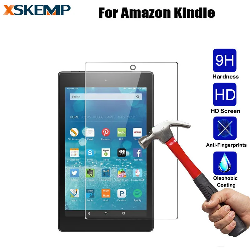 Реальный противоударный планшет 9H 0 3 мм для Kindle fire HD 7 2014 HD10 HD8 2015 HDX paperwhite2 Voyage |