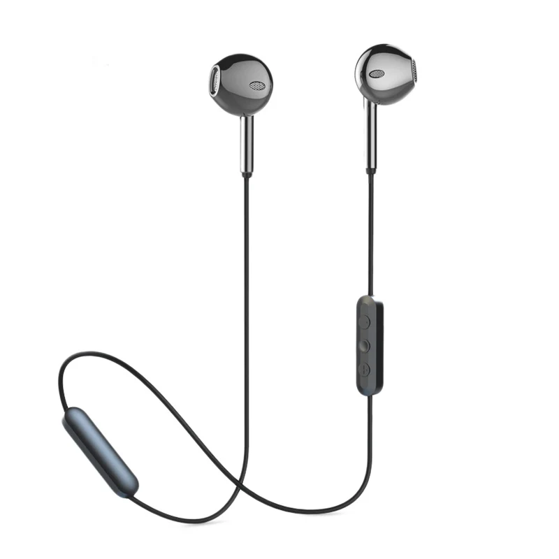 Спортивные Bluetooth наушники металлические беспроводные гарнитуры