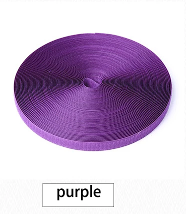 20mm 12m purple 2 см x 12 м многоразовые нейлоновые Пришивные крючки и петли клейкая крепежная лента держатель листа DIY для волшебной ленты обувь украшения одежды - Цвет: 20mm 12m purple