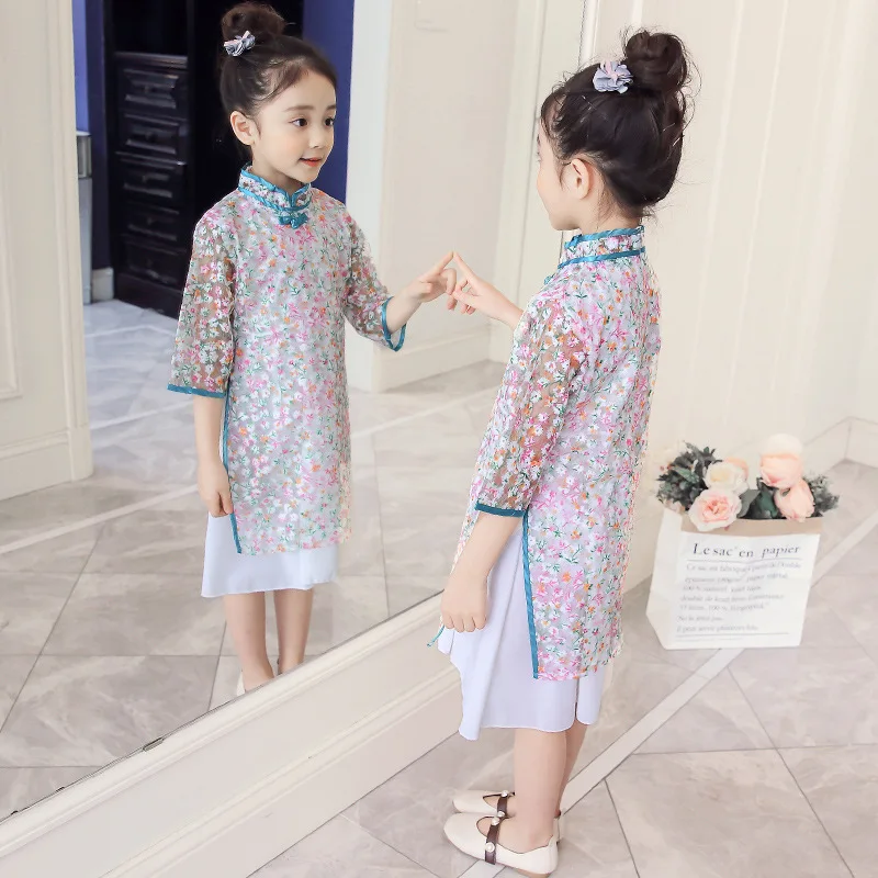 2019 модное современное платье Ципао для девочек подарок|cheongsam dress|cheongsam dress for