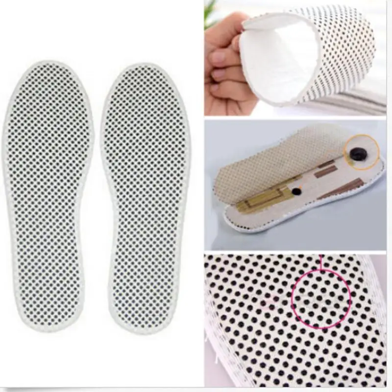 1 пара теплые магнитные стельки для обуви с нанотурмалином|feet care|foot shoesinsole foot |