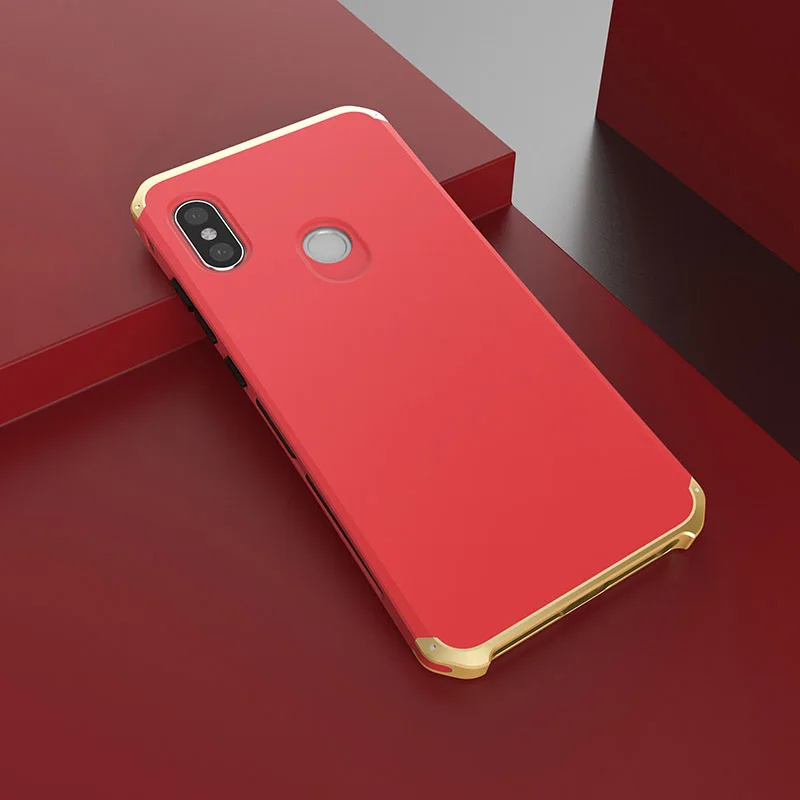 Phone Case For Xiaomi Redmi Note 5 Aluminum Metal Frame Hard Plastic Back Cover Fundas Perfect Feeling |