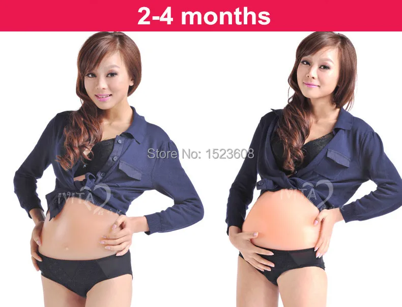 От 3 до 4 месяцев искусственный детский животик силиконовый живот поддельный