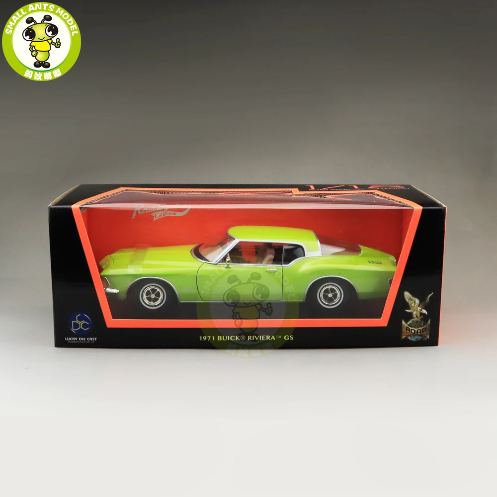 1/18 1971 Buick RIVIERA GS Road Подпись литая под давлением Модель автомобиля игрушки для мальчиков и девочек подарок