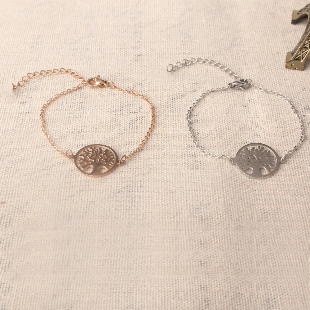 Женский браслет с звеньями из нержавеющей стали | Украшения и аксессуары