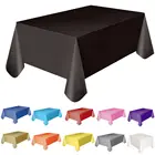 1 шт. 11 цветов скатерть покрытие для стола 137x138 см прямоугольная тематическая льняная новая однотонная пластиковая Водонепроницаемая скатерть для стола