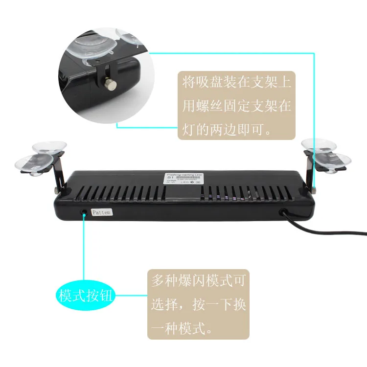 9 LED Стробоскоп свет автомобиля Аварийный стробоскоп бар Полиция Предупреждение
