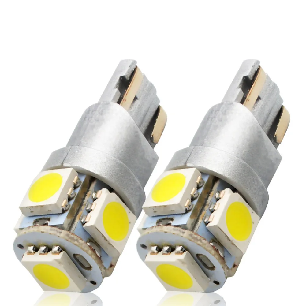 Safego 2 шт. Новый T10 W5W 168 175 194 904 906 908 2825 5SMD Внутреннее освещение светодиодные лампы