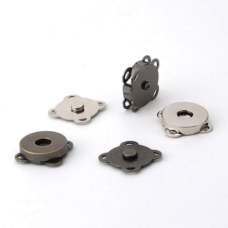 1 пара металлических магнитных застежек кнопок для самостоятельного пошива