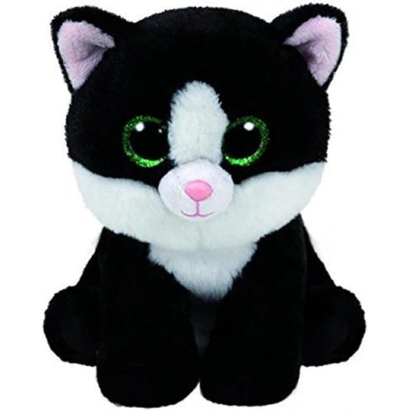 Ty Beanie Младенцы плюшевые куклы животных ава Черный Кот Мягкие игрушки " 15 см