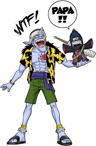 Camiseta Manga-Parodia de Arlong one piece y Kisame Naruto (787) Бесплатная доставка Harajuku топы Футболка