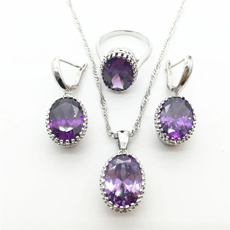 Женский ювелирный комплект из колье и серёг серебра 925 пробы | Украшения