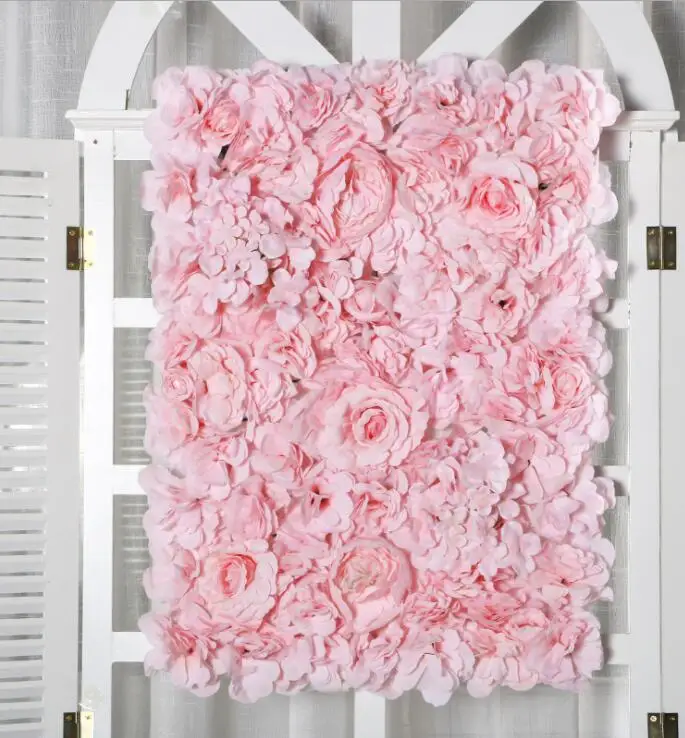 Full pink 40X60 см Искусственный ряд цветов фон стены красный розовый красота свадьба фон цветок стены окна украшения - Цвет: Full pink