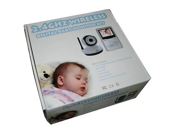 2015 Цифровой ЖК-Монитор Ребенка Видео Комплекты 2.4 ГГц Беспроводной Ночного