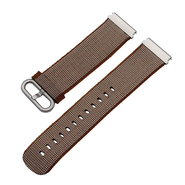 Brown 22 мм быстросъемный нейлоновый ремешок для часов Fossil дизель DZ Timex Армани CK ремешок для часов тканевый ремешок на запястье браслет черный синий коричневый - Цвет ремешка: Brown