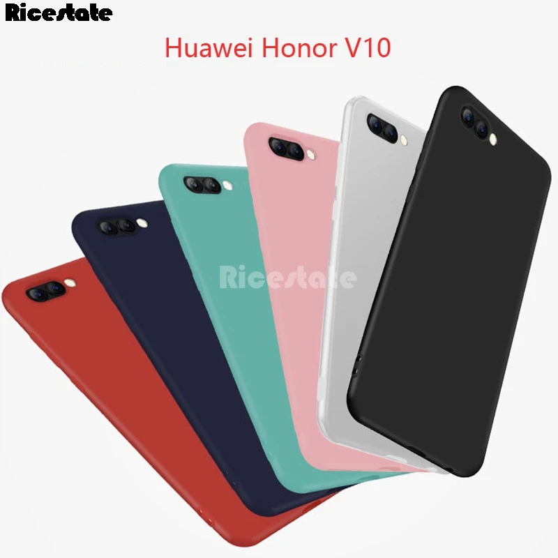 Роскошный Новый чехол для Huawei Honor V10 противоударный матовый Силиконовый из ТПУ V 10