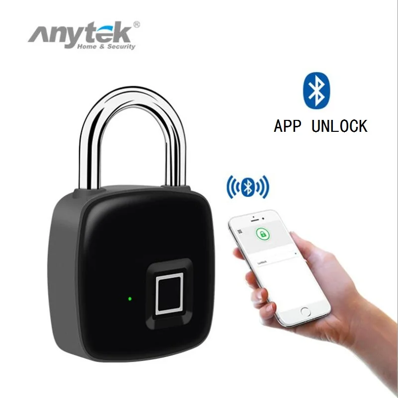 Anytek Smart Keyless блокировка отпечатков пальцев и приложение разблокировка USB