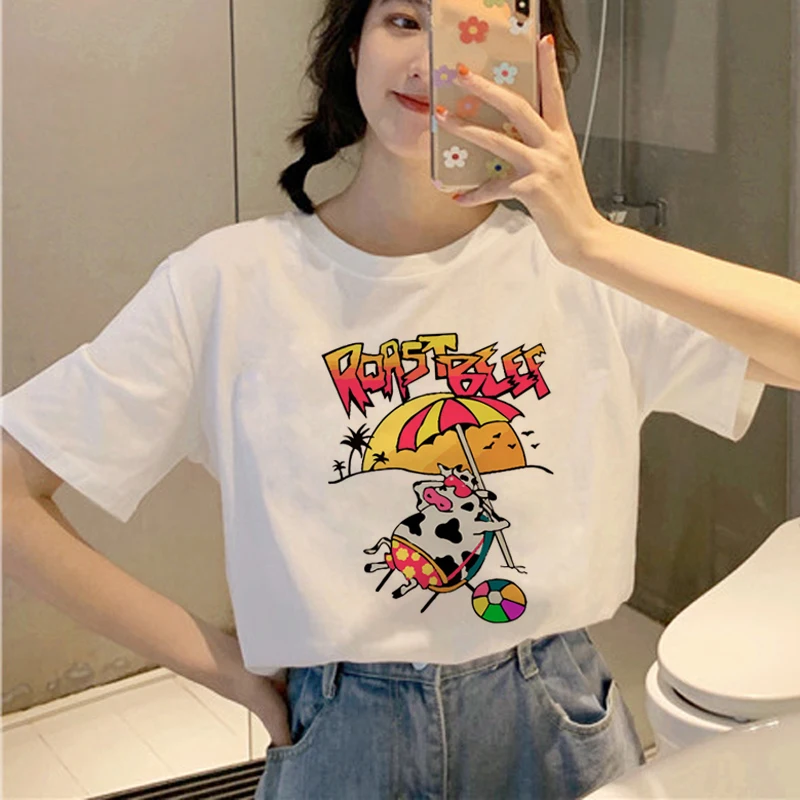 Футболка женская в стиле Харадзюку очень странные дела 3 | Женская одежда