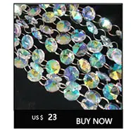 50 шт./лот 14 мм хрусталь смешанного цвета Bbeads восьмиугольник в 2 отверстия для кристаллы части для люстры для частей и DIY
