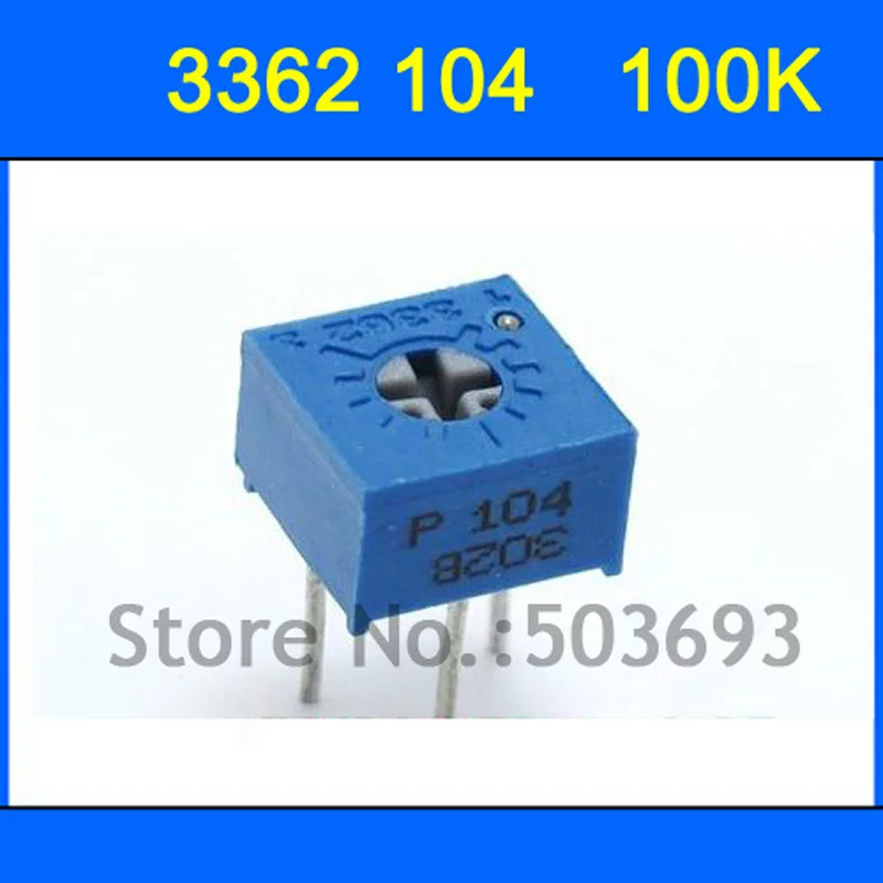 Переменные резисторы 100 шт./лот 3362 104 кр Потенциометр 3362P|variable resistor|potentiometer