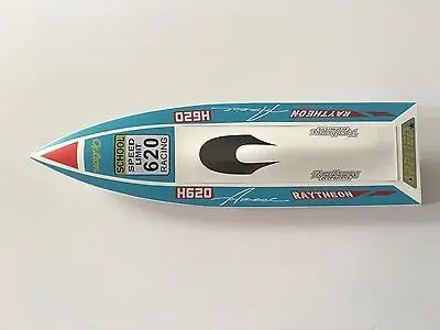 

H620 PNP Fiber Glass 90A ESC Brushless Motor Electric Shaft RC Racing Boat Blue White TH02657