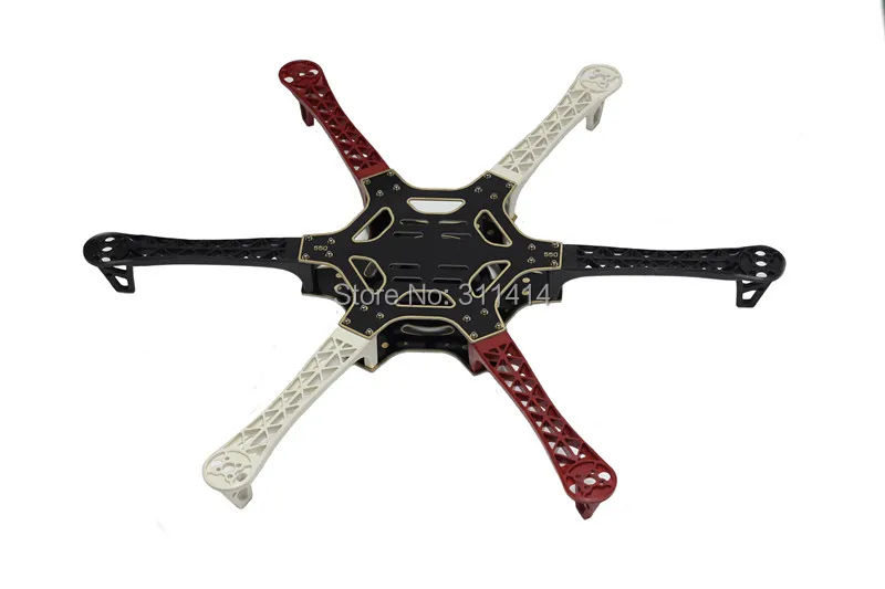1 комплект 550 F550 PCB углеродное волокно гекса-ротор воздушный Каркас Комплект FlameWheel
