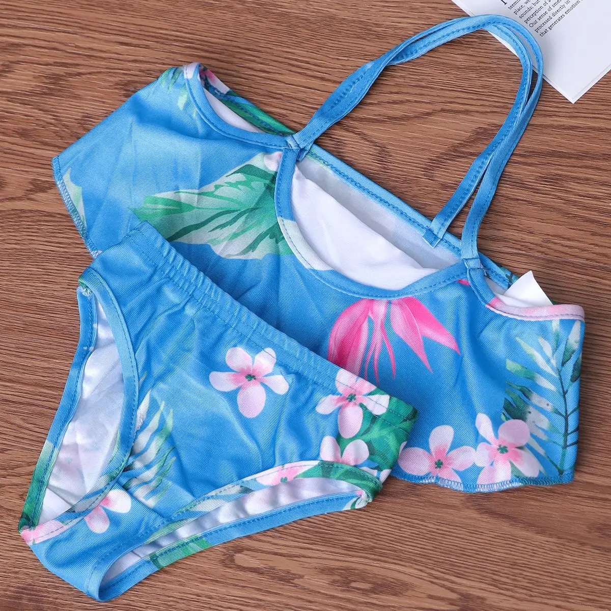 1 комплект Детский купальный костюм из двух предметов с раздельным рисунком