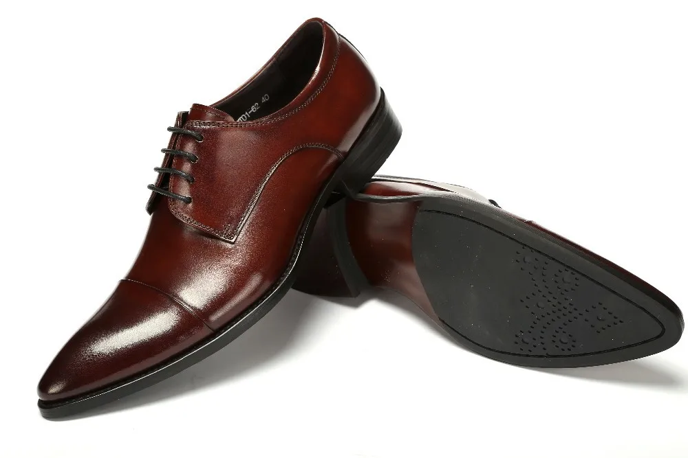 Модные черные/коричневые модельные туфли в стиле дерби; мужские свадебные туфли; деловая обувь из натуральной кожи; мужская обувь