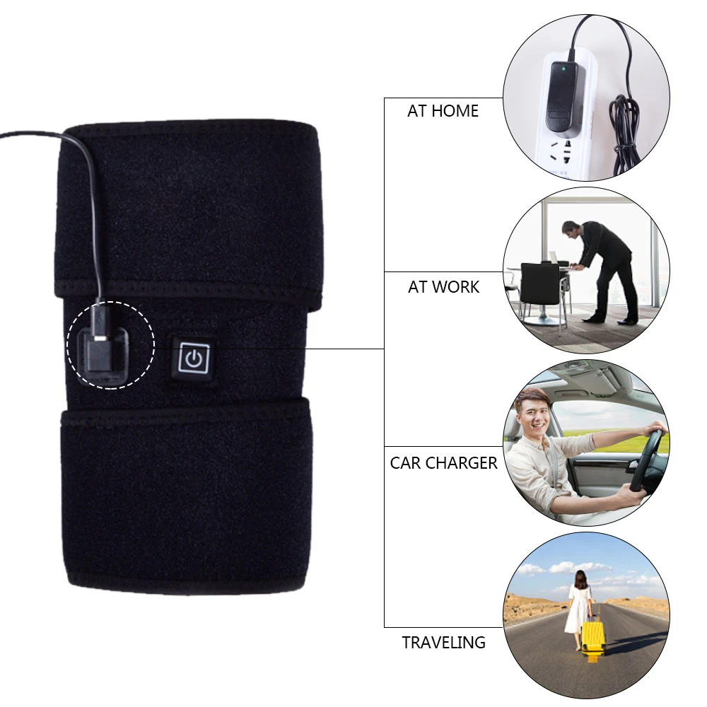 Горячая продажа унисекс USB с подогревом наколенники налокотники Arthritus