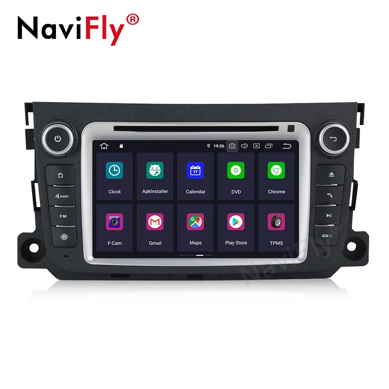 Android 9,0 ips DSP Автомобильный dvd Радио Аудио мультимедийный плеер для Mercedes/Benz Smart Fortwo 2011 2012 2013 gps навигация RDS