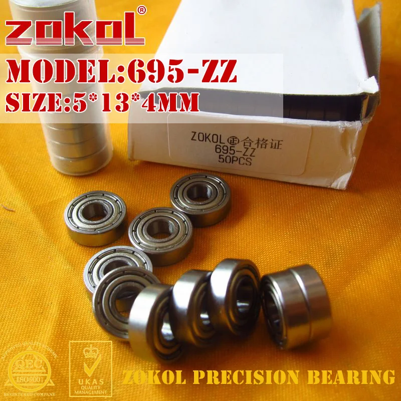 ZOKOL 695 ZZ Z1 подшипник 695ZZ 695zz P5Z4 миниатюрный глубокий шаровой 5*13*4 мм|bearing bearing|bearings