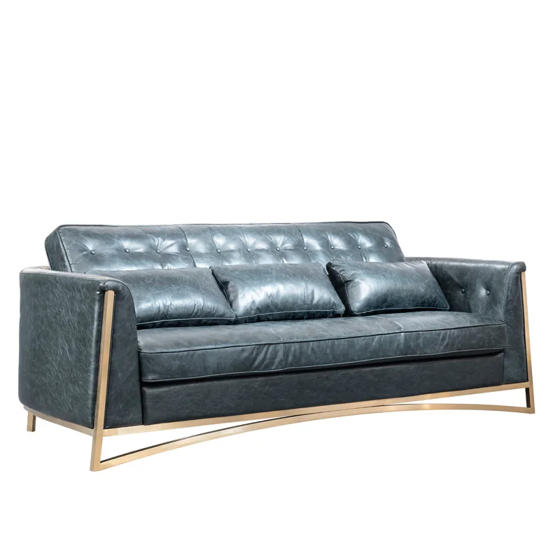 Новый Фошань из натуральной кожи диване Гуандун мебель для гостиной диван